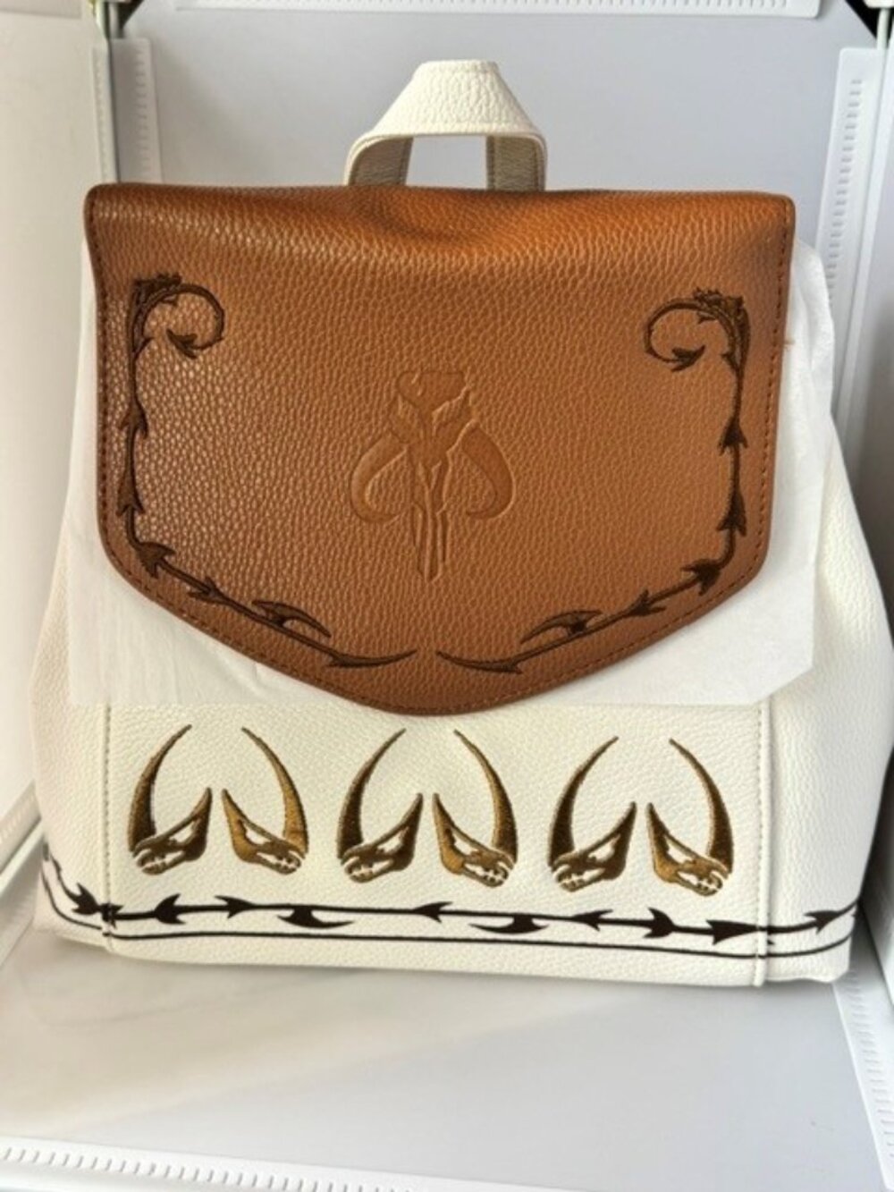 Danielle Nicole Disney Star Wars Mandalorian Mudhorn Backpack NWT